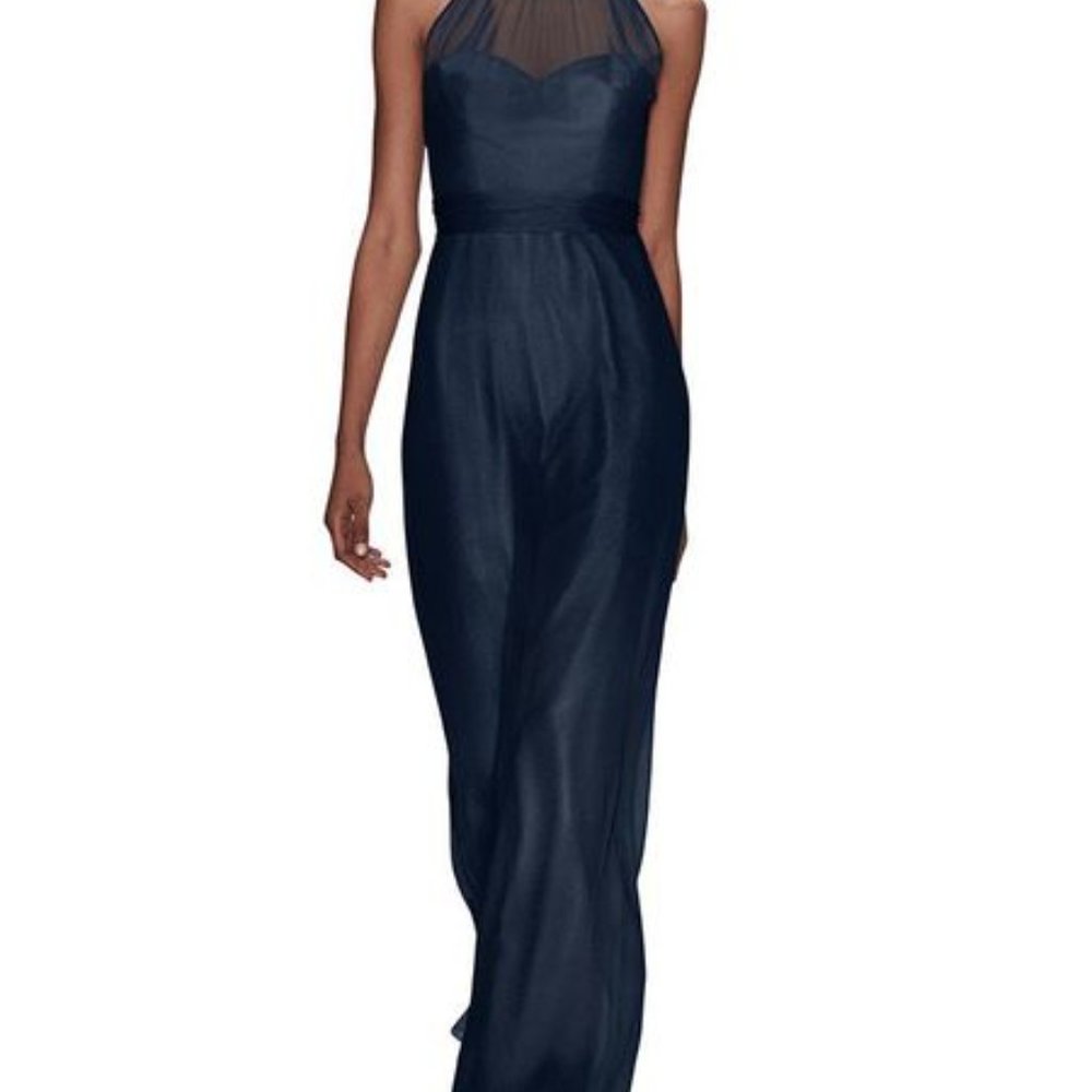 Amsale Navy dress style G940C